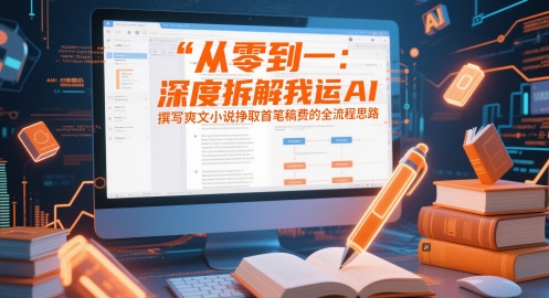 从零到一：深度拆解我运用AI撰写爽文小说挣取首笔稿费的全流程思路-巴七创客网
