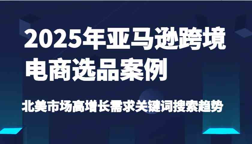 2025年亚马逊跨境电商选品案例-北美市场高增长需求关键词搜索趋势（更新)-巴七创客网