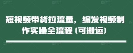 短视频带货拉流量，编发视频制作实操全流程(可搬运)-巴七创客网