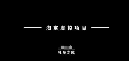 淘宝虚拟项目，从理论到实操，新手也能快速上手-巴七创客网